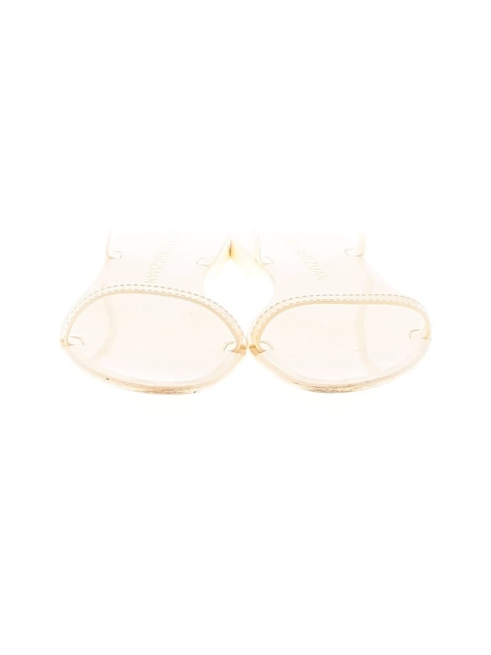 Stuart Weitzman Ivory Minimal Slide Sandals - Picture 3 of 4